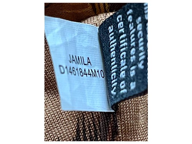 Diane Von Furstenberg DvF Jamilla Seidenkleid Braun Cognac Karamell - Ansicht 7