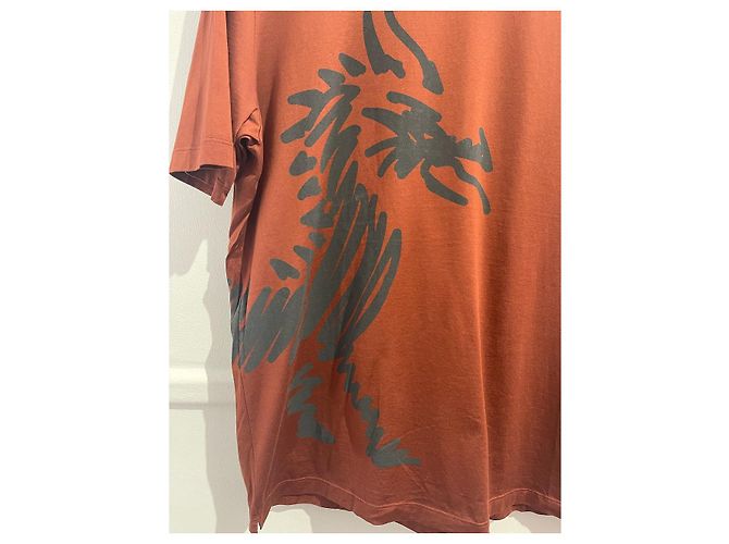 Hermès HERMES Camisetas T.Algodón XL Internacional Castaño - vista 2