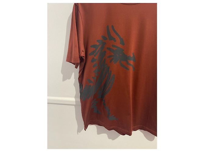 Hermès HERMES Camisetas T.Algodón XL Internacional Castaño - vista 3