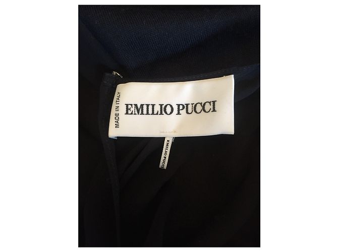 EMILIO PUCCI Kleider T.International S Wolle Marineblau - Ansicht 5