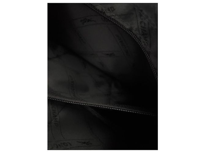 Borsa a mano Longchamp Roseau in pelle nera Nero - vista 7