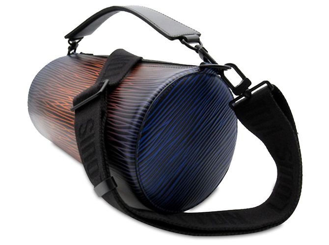 Polochon morbido Louis Vuitton Black Epi XL Gradient Electric Sun MM Nero - vista 2