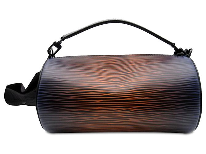 Polochon morbido Louis Vuitton Black Epi XL Gradient Electric Sun MM Nero - vista 3