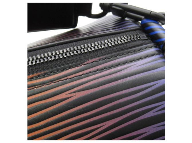 Polochon morbido Louis Vuitton Black Epi XL Gradient Electric Sun MM Nero - vista 8