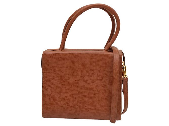 Borsa Gianfranco Ferré in pelle marrone - vista 2