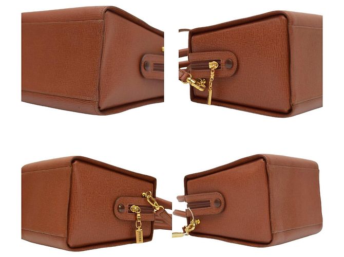 Borsa Gianfranco Ferré in pelle marrone - vista 4