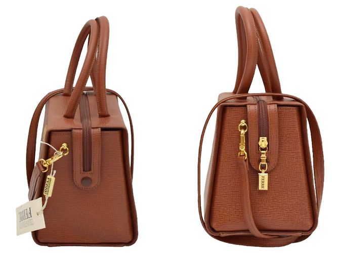 Borsa Gianfranco Ferré in pelle marrone - vista 5