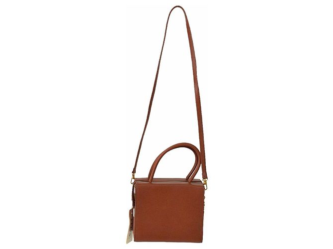 Borsa Gianfranco Ferré in pelle marrone - vista 7