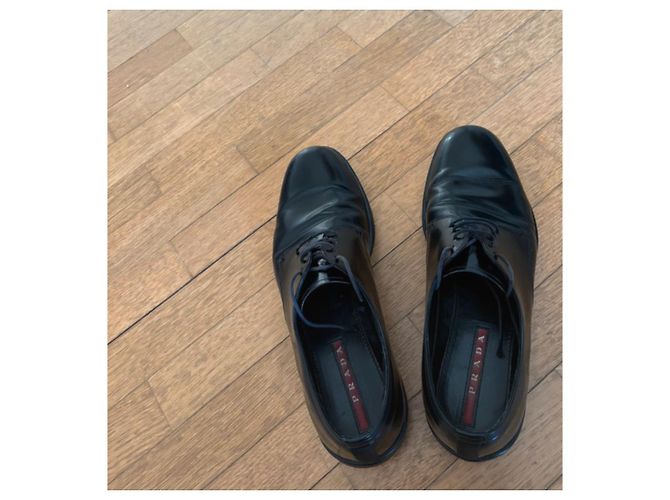 Mocassini Prada in pelle nera Nero - vista 3