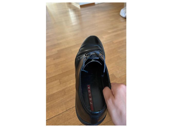 Mocassini Prada in pelle nera Nero - vista 4