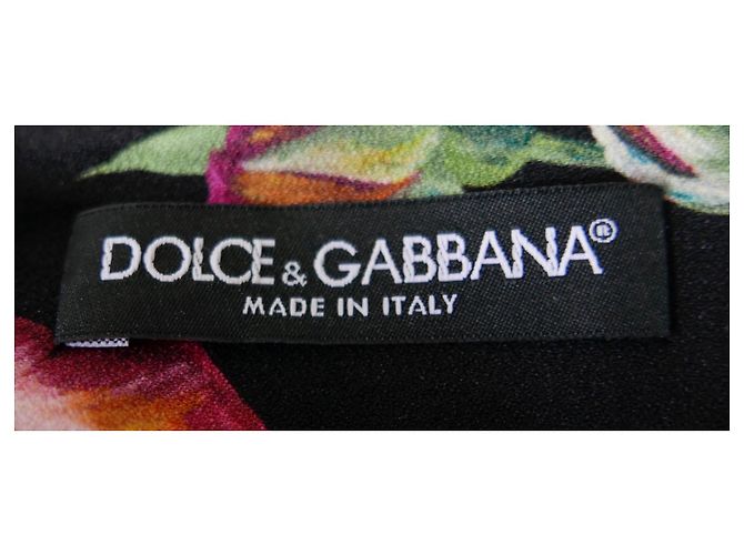 Falda plisada estampada de rosas de Dolce & Gabbana Negro Roja - vista 5