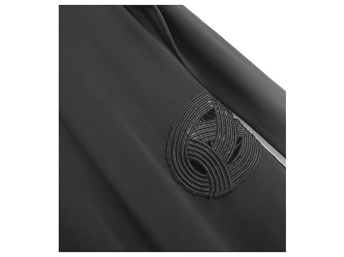 Haney Gaia geschlitztes Abendkleid Schwarz - Ansicht 3