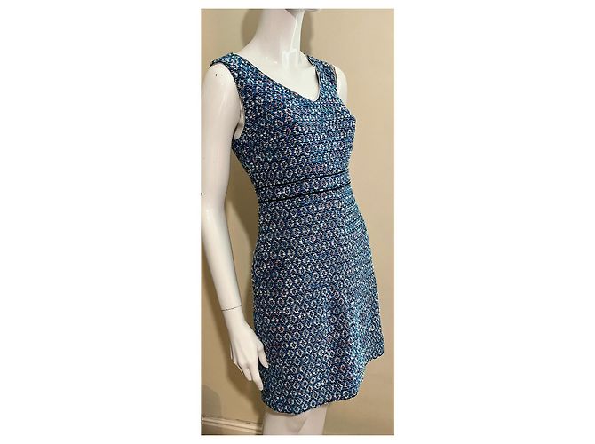 Diane Von Furstenberg DvF LeeLou Tweed-Kleid mit metallischen Fasern - Ansicht 4
