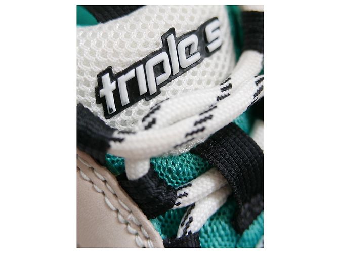 Balenciaga Triple S Trainer Sneakers Türkis Grau - Ansicht 4