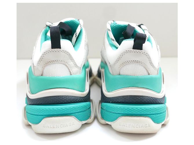 Balenciaga Triple S Trainer Sneakers Türkis Grau - Ansicht 5