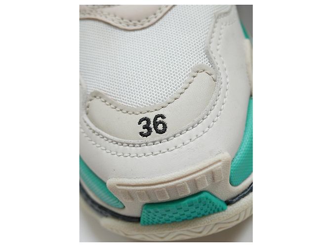 Balenciaga Triple S Trainer Sneakers Türkis Grau - Ansicht 6