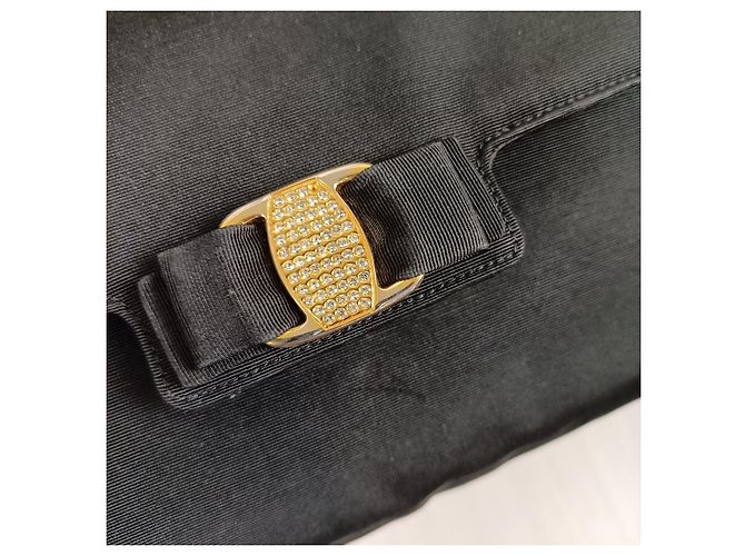 Pochette nera elegante Salvatore Ferragamo Nero - vista 10