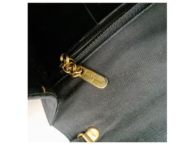 Pochette nera elegante Salvatore Ferragamo Nero - vista 8