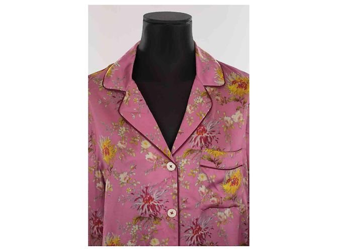 Camicia di seta Lk Bennett Ava rosa M - vista 2