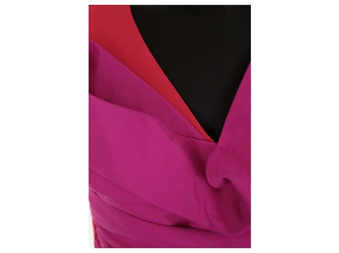 Lk Bennett Vestido Sabella de seda roja - vista 4
