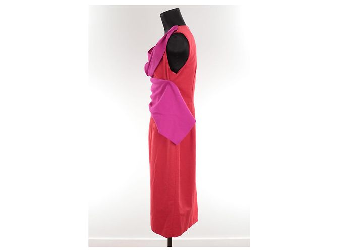 Lk Bennett Vestido Sabella de seda roja - vista 5