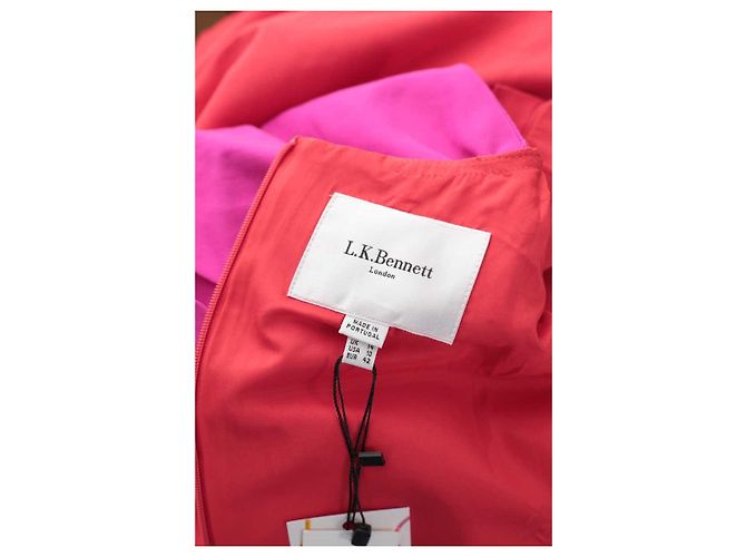 Lk Bennett Vestido Sabella de seda roja - vista 7
