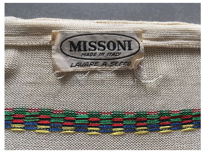 Missoni T-Shirt mit bunten Streifen Eggshell - Ansicht 5