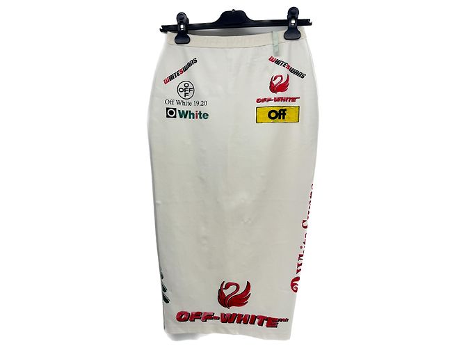 Off White Off-White Röcke T.International S Polyester Weiß - Ansicht 6