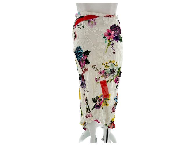 Preen By Thornton Bregazzi Faldas Preen de Thornton Bregazzi T.International XS Viscosa Blanco - vista 2