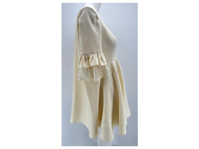 Vestido Alexander McQueen T.IT 40 de lana Crudo - vista 3
