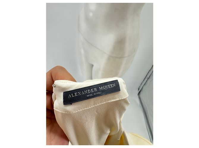 Vestido Alexander McQueen T.IT 40 de lana Crudo - vista 6