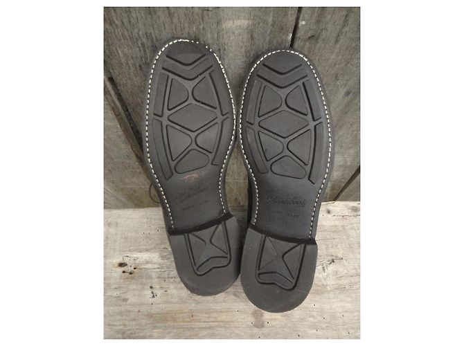 Scarpe Derby Paraboot in pelle marrone scuro - vista 3