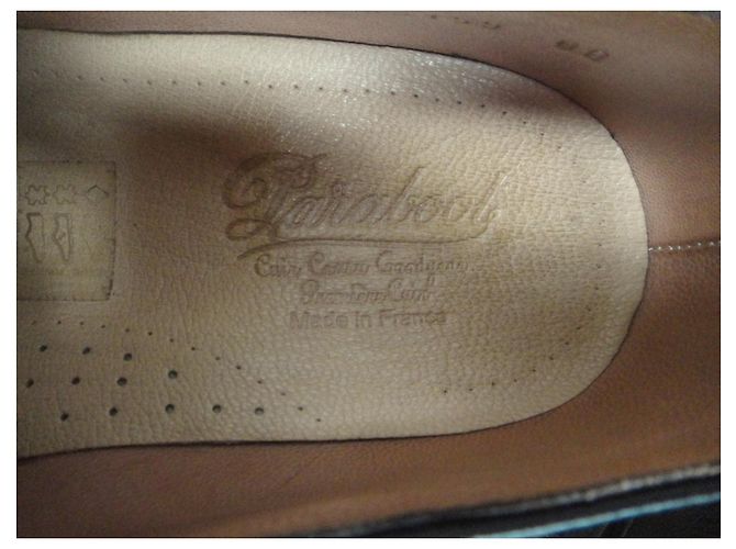 Scarpe Derby Paraboot in pelle marrone scuro - vista 8