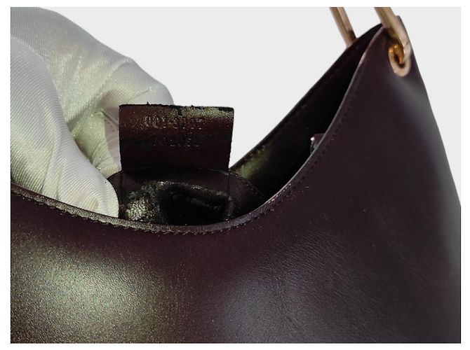 Bamboo Borsa a mano Gucci in pelle marrone con manico in bambù - vista 5