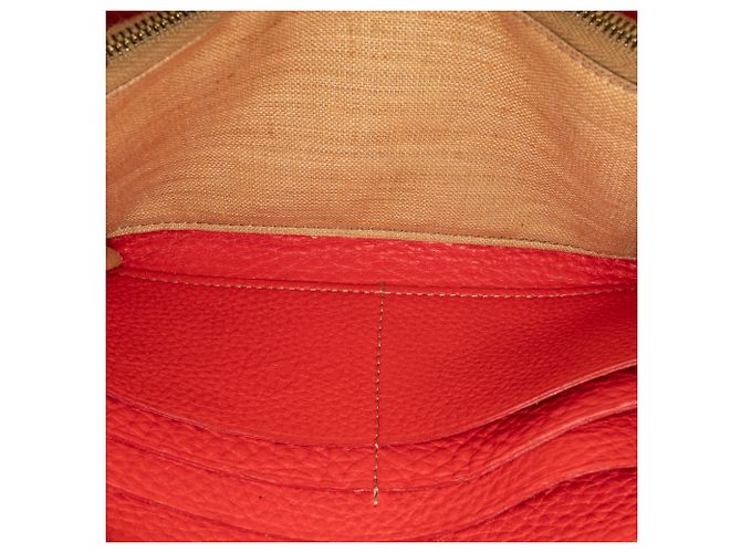 Fendi Red Leather Selleria Zip Around Long Wallet - view 7
