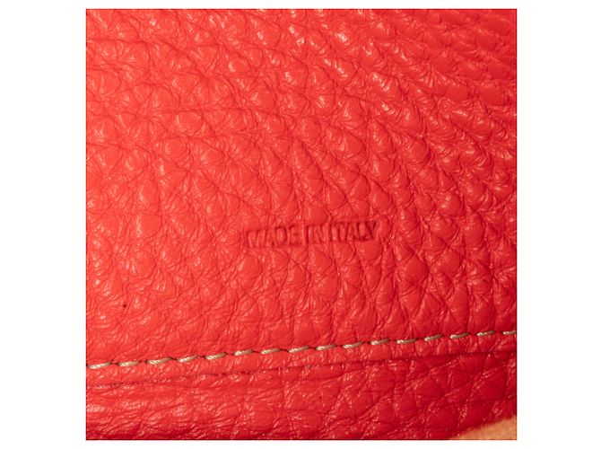 Fendi Red Leather Selleria Zip Around Long Wallet - view 9