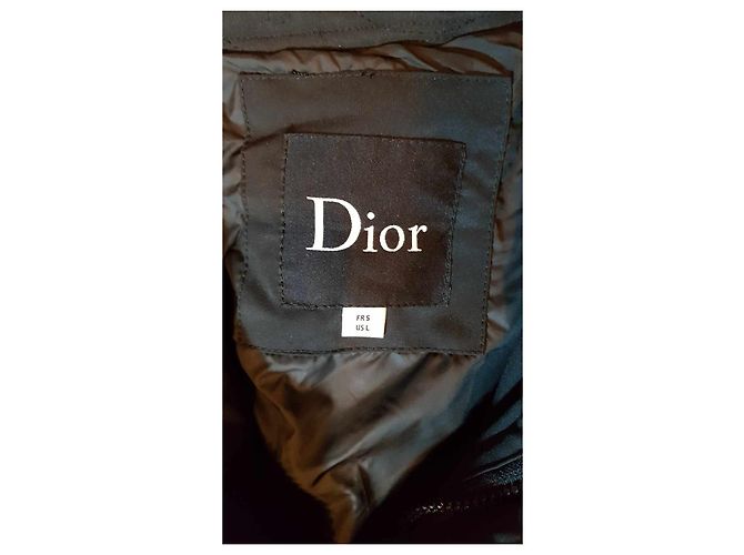 Dior Cannage Blazerjacke aus technischem Stoff schwarz Ebenholz - Ansicht 2