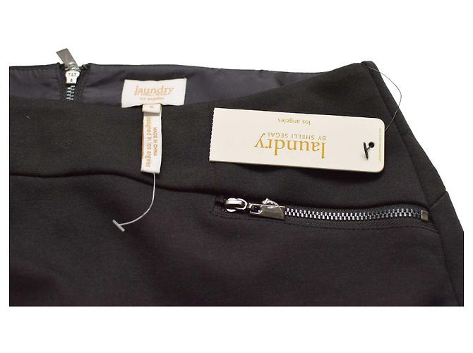 Autre Marque Laundry by Shelli Segal Schwarzer Minirock aus Polyester - Ansicht 3