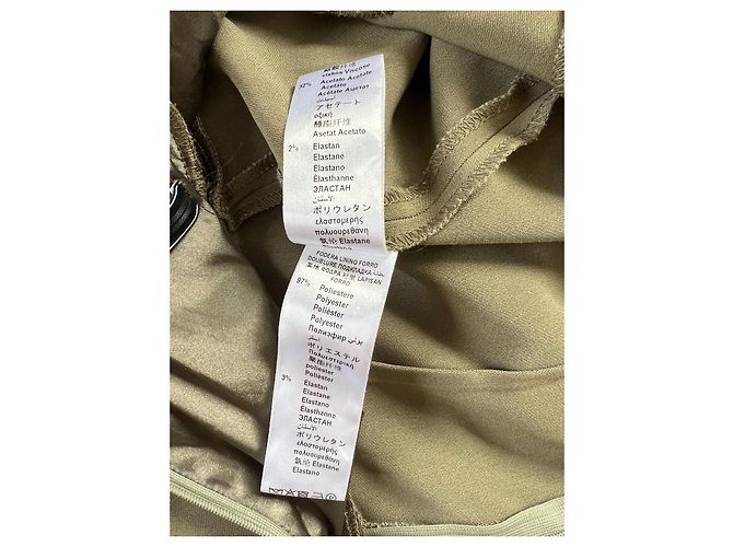 Mono Elisabetta Franchi Khaki Viscosa Caqui - vista 3