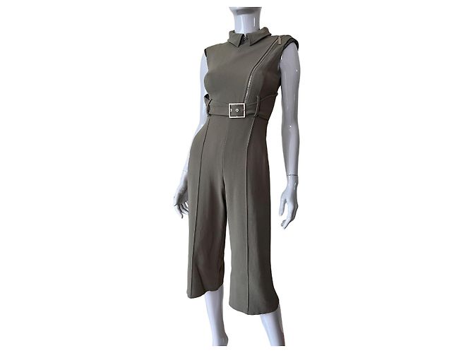 Mono Elisabetta Franchi Khaki Viscosa Caqui - vista 5