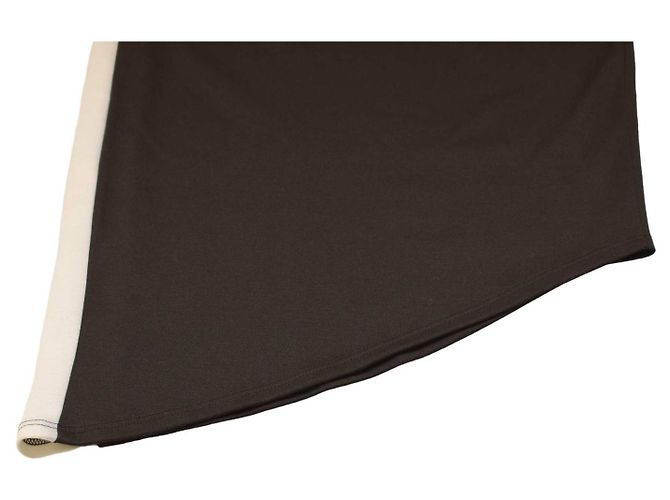 Autre Marque Jupe asymétrique Lanston Black Stretch noire à rayure blanche M - vue 4