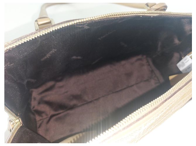 Borsa a mano Max Mara bianca beige cotone poliammide Bianco - vista 12