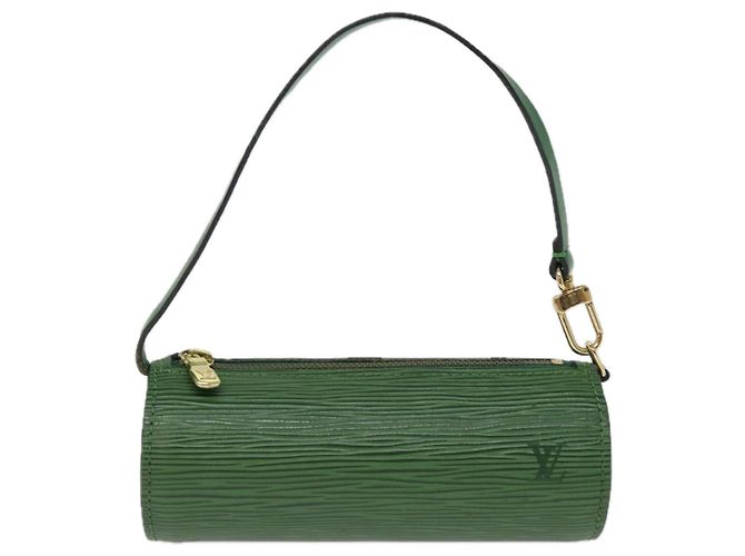 LOUIS VUITTON Epi Soufflot Pouch Verde LV Auth 76903 - vista 13