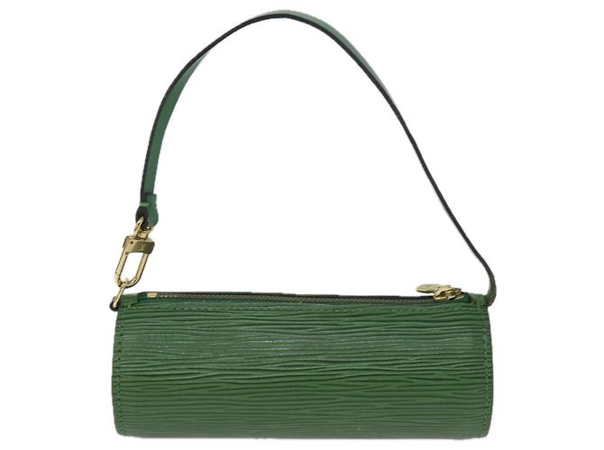 LOUIS VUITTON Epi Soufflot Pouch Verde LV Auth 76903 - vista 2