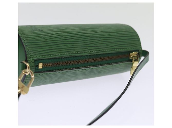 LOUIS VUITTON Epi Soufflot Pouch Verde LV Auth 76903 - vista 5