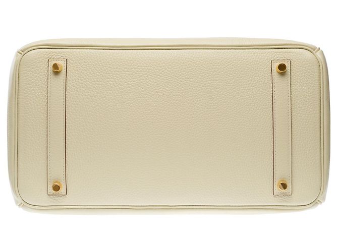 Hermès Sac HERMES Birkin 35 en Cuir Beige - 101994 - vue 10