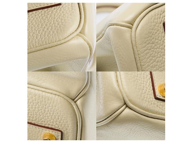 Hermès Sac HERMES Birkin 35 en Cuir Beige - 101994 - vue 11