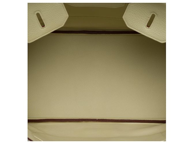 Hermès Sac HERMES Birkin 35 en Cuir Beige - 101994 - vue 8
