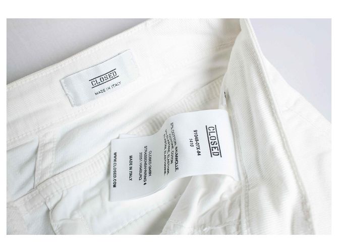 Closed cerrado, jeans biker blancos con cremalleras - vista 6