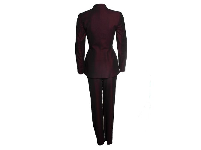 Thierry Mugler, Abito misto bordeaux Rosso - vista 2